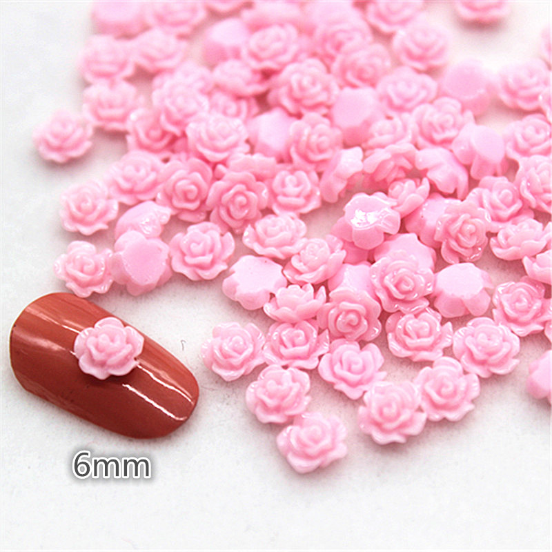 100pcs 6mm Resin Mini Rose Flo - огляд і ціна Resin Art For Rose