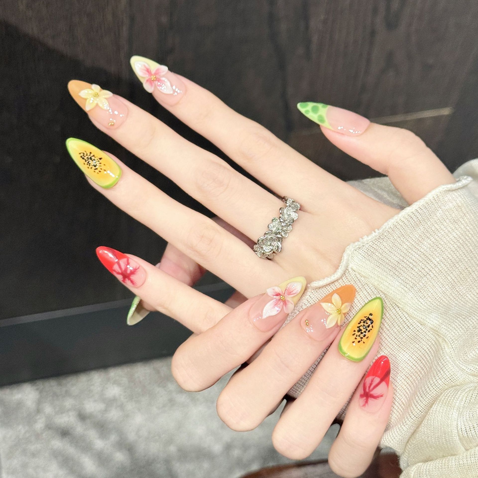 10pcs Hand-Pressed Medium Almo - огляд і ціна Resin Art Using Flowers