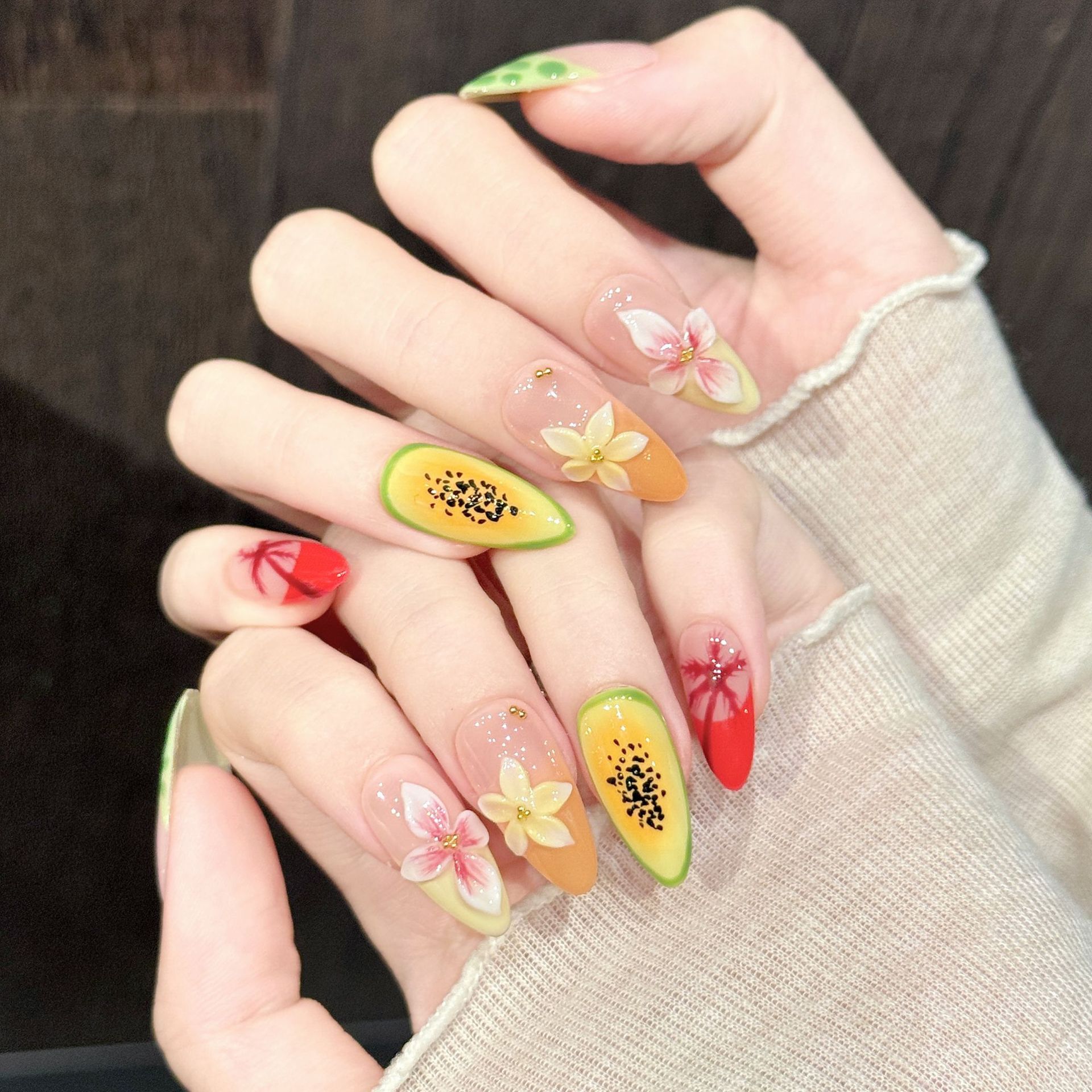 10pcs Hand-Pressed Medium Almo - огляд і ціна Resin Art Using Flowers