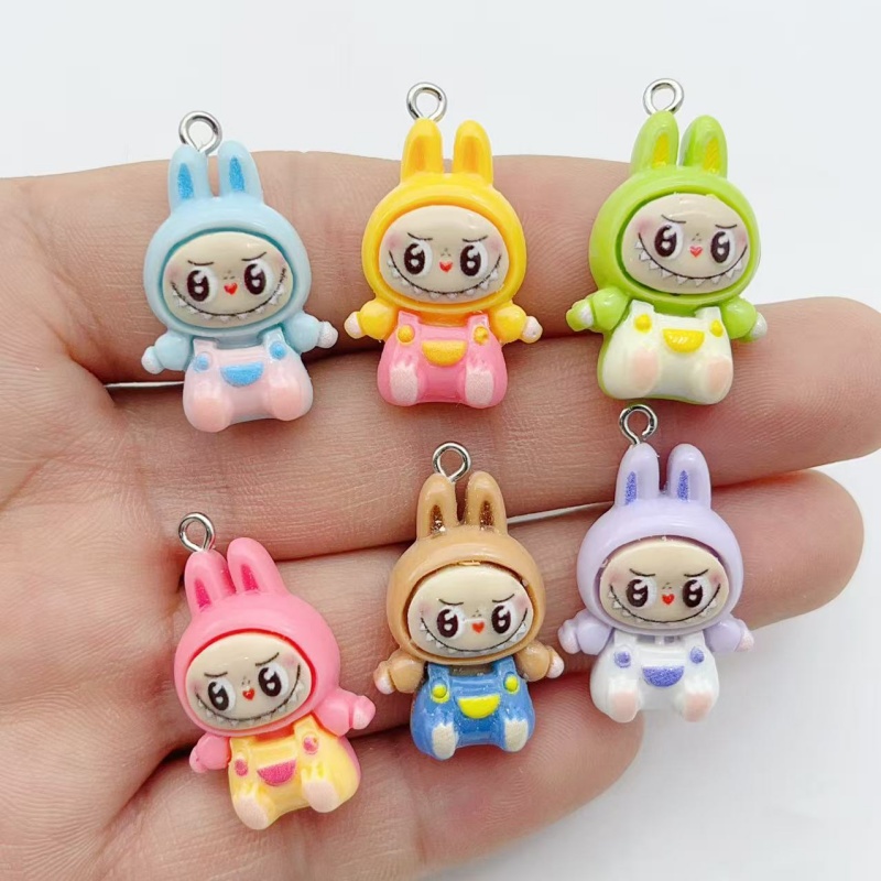 10Pcs Kawaii Rabbit Strawberry - огляд і ціна Resin Art Handmade
