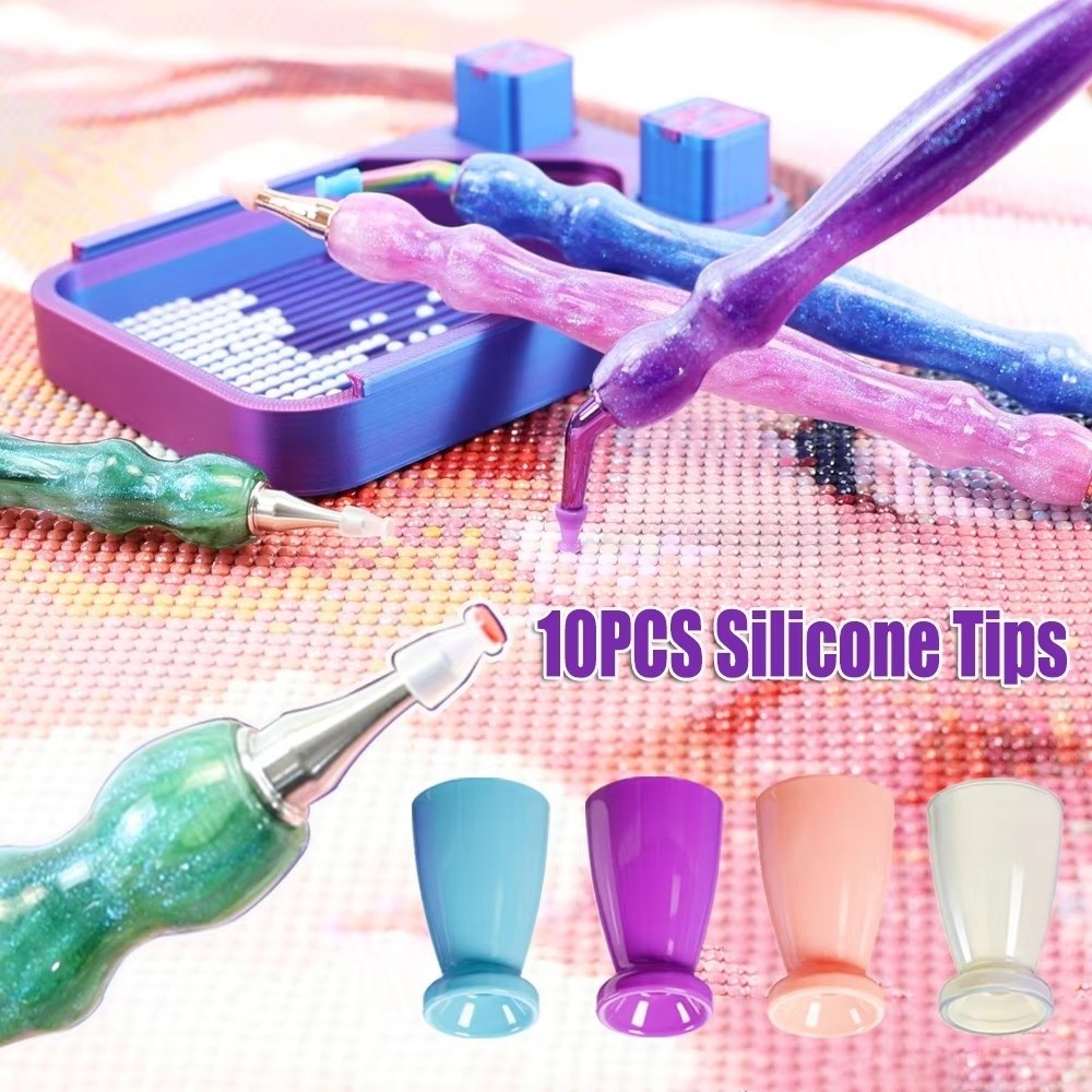 10Pcs No Wax Diamond Painting  - огляд і ціна Resin Art Pen