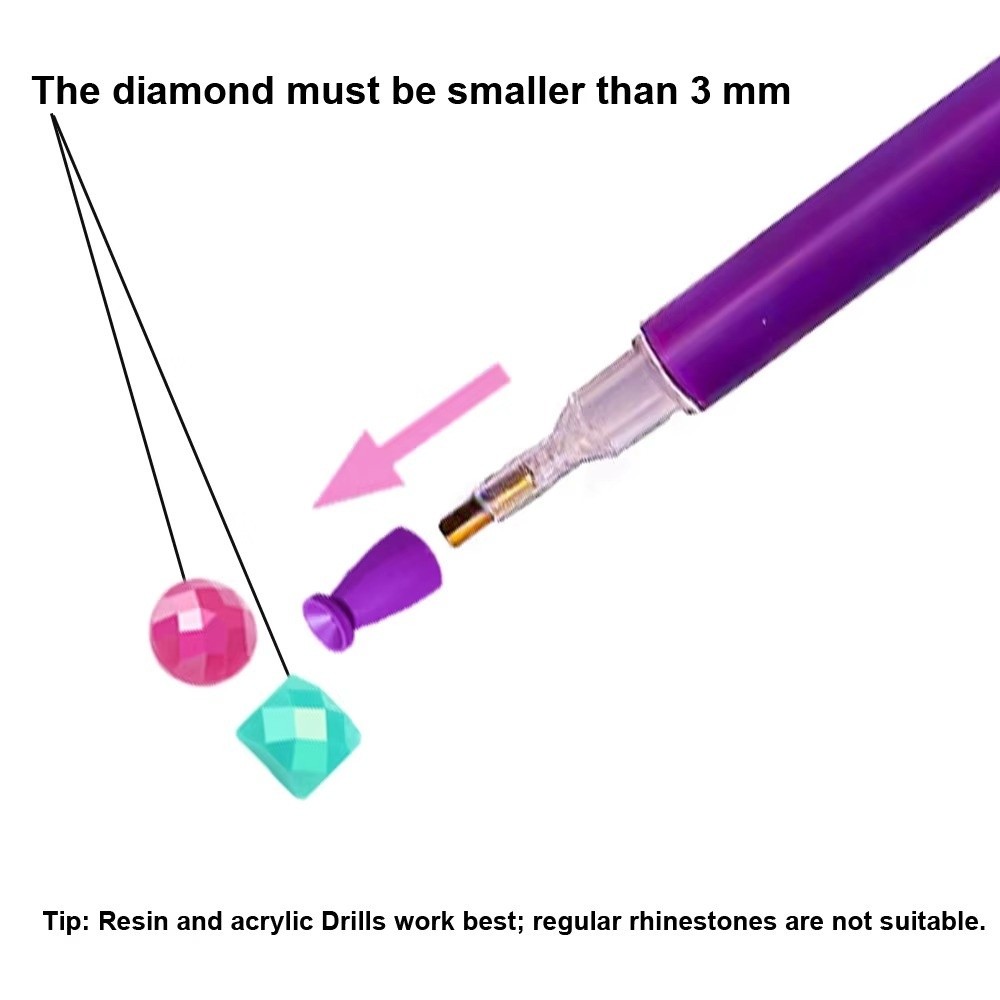 10Pcs No Wax Diamond Painting  - огляд і ціна Resin Art Pen