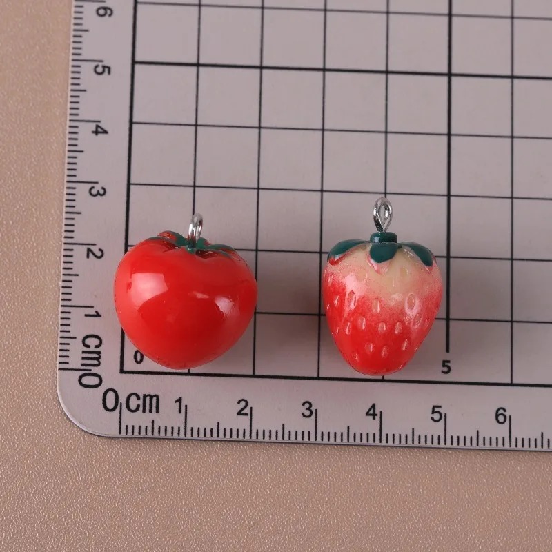 10 Pieces Realistic 3D Strawbe - огляд і ціна Resin Art Accessories