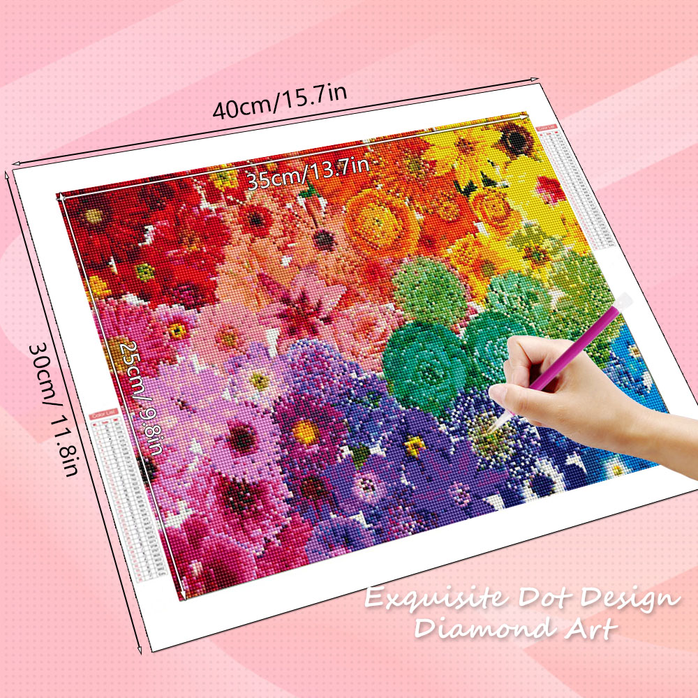 HUACAN Diamond Art Kits Flower - огляд і ціна Resin Art For Rose