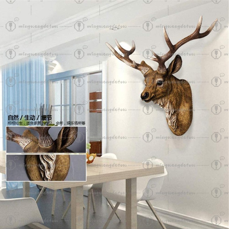 Faux Deer Head 17 inch Faux An - огляд і ціна Resin Art Handmade