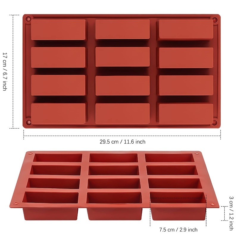 1Pc 9/12 Grids Rectangle Silic - огляд і ціна Tray Mold Rectangle