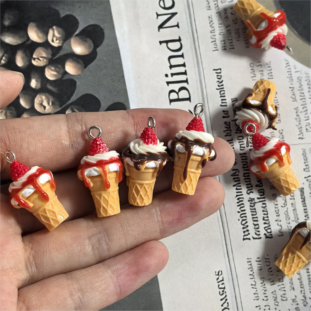 10Pcs Cute 3D Simulation Food  - огляд і ціна Resin Art Accessories