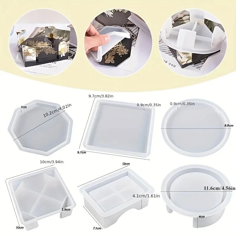 Coaster Resin Molds Set Includ - огляд і ціна Resin Art Pen