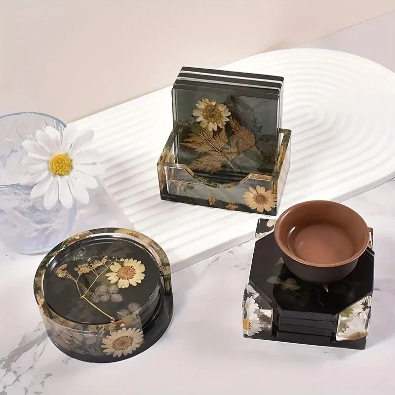 Coaster Resin Molds Set Includ - огляд і ціна Resin Art Pen