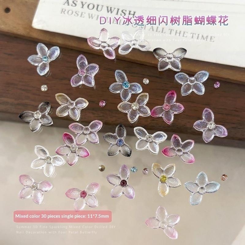 30Pcs 3D Glitter Resin Butterf - огляд і ціна Resin Art Using Flowers