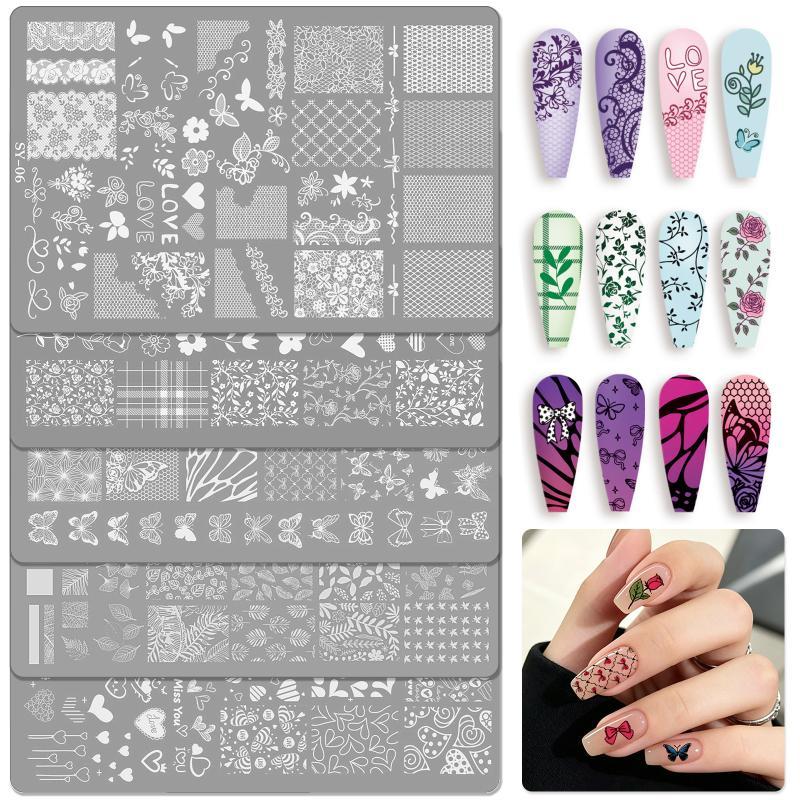 Nail Art Stencil 1 Sheet Flowe - огляд і ціна Resin Art Using Flowers