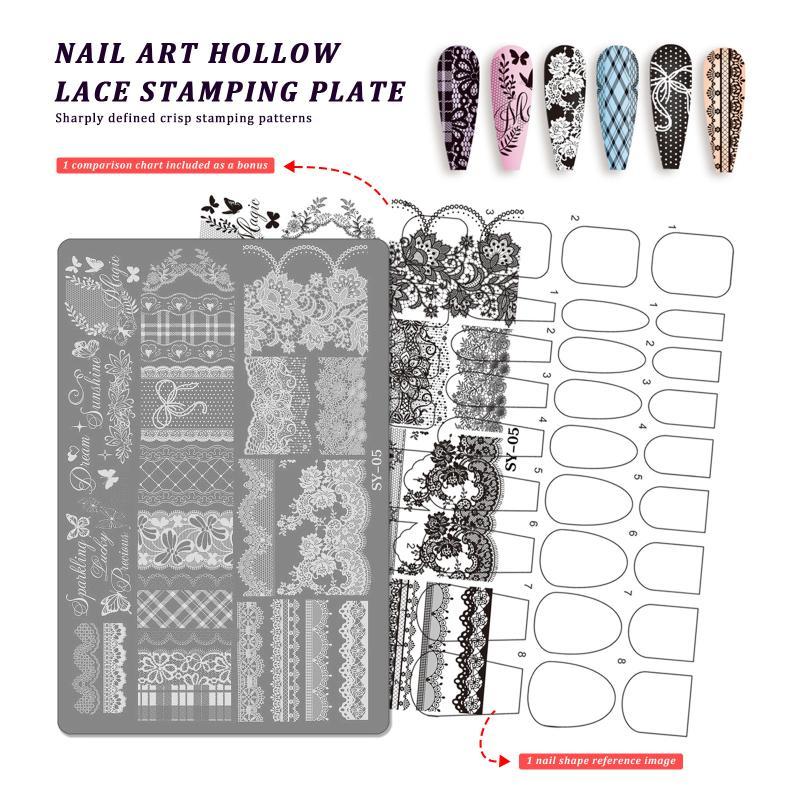 Nail Art Stencil 1 Sheet Flowe - огляд і ціна Resin Art Using Flowers