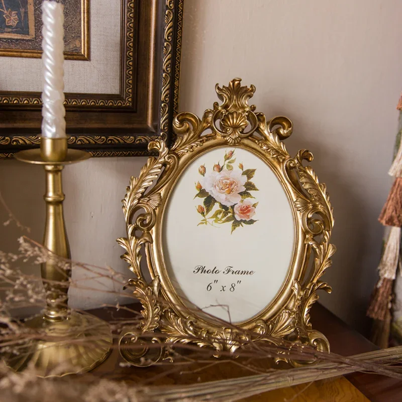 Retro Gold Oval Resin Photo Fr - огляд і ціна Resin Art Wedding Gift