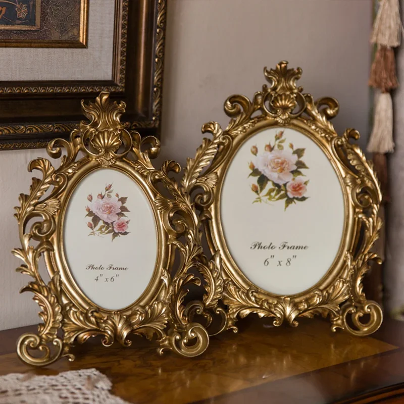 Retro Gold Oval Resin Photo Fr - огляд і ціна Resin Art Wedding Gift