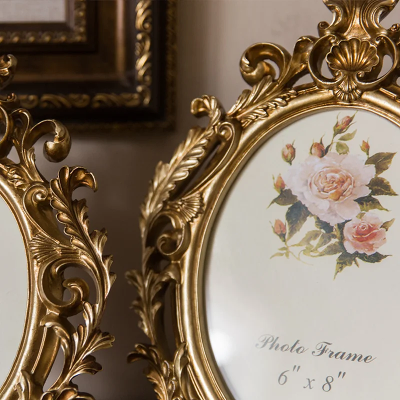 Retro Gold Oval Resin Photo Fr - огляд і ціна Resin Art Wedding Gift