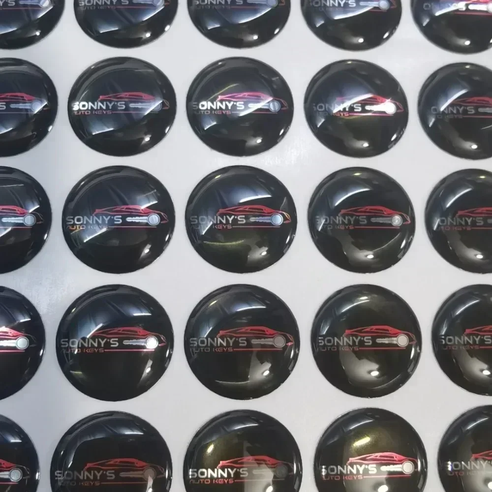 B Customized 14mm Round Car Ke - огляд і ціна Resin Art Logo